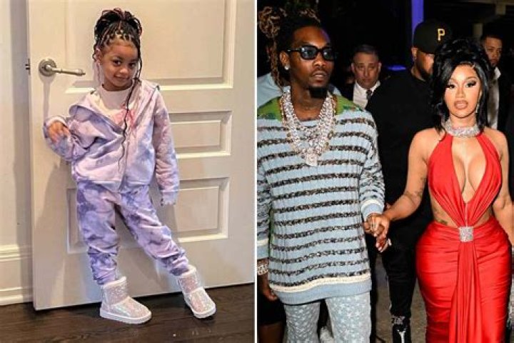 Wow: Cardi, Offset and Kulture: In a string of Insta Stories the Bodak Yellow hitmaker let her fans in on the luxurious celebrations - including a balloon tunnel